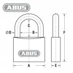 Abus Vorhängeschloss 64TI – Bild 4