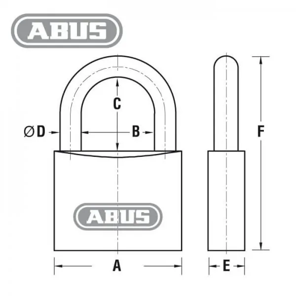 Abus Vorhängeschloss 64TI – Bild 4