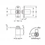 Hebelzylinder 16.5 mm – Bild 2