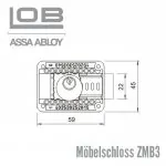 Möbelschloss ZMB3 – Bild 2