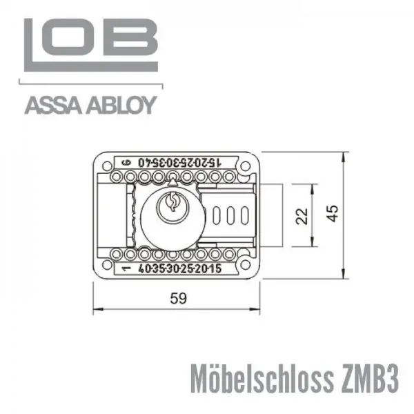 Möbelschloss ZMB3 – Bild 2