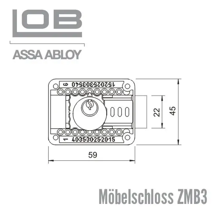 Möbelschloss ZMB3 – Bild 2