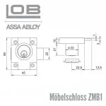 Möbelschloss ZMB1 – Bild 2