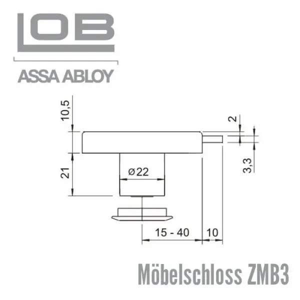Möbelschloss ZMB3 – Bild 3