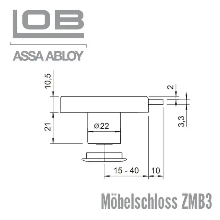 Möbelschloss ZMB3 – Bild 3