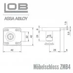 Möbelschloss ZMB4 – Bild 2