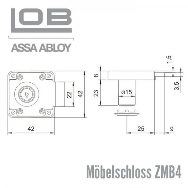 Möbelschloss ZMB4 – Bild 2