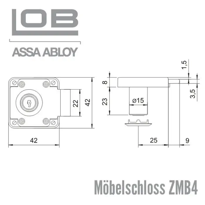 Möbelschloss ZMB4 – Bild 2