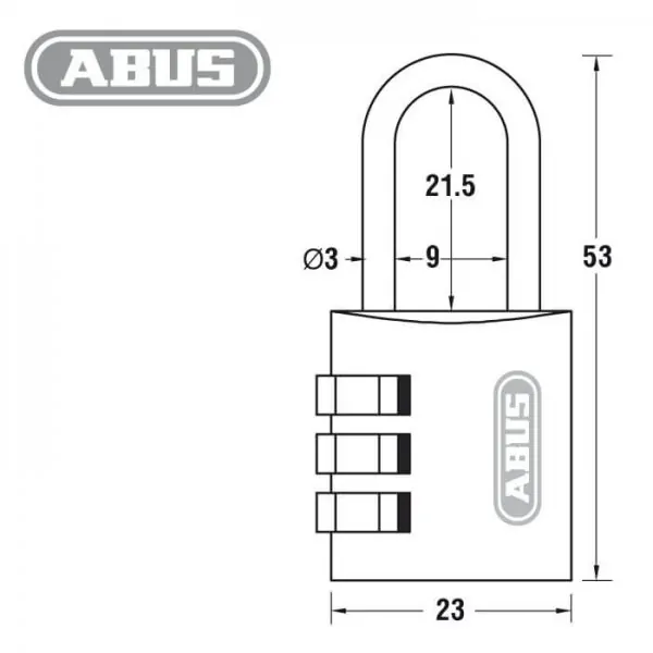 ABUS Vorhangschloss 145/20 – Bild 2