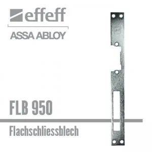 Flachschliessblech FLB 950 für Elektro-Türöffner effeff ASSA ABLOY