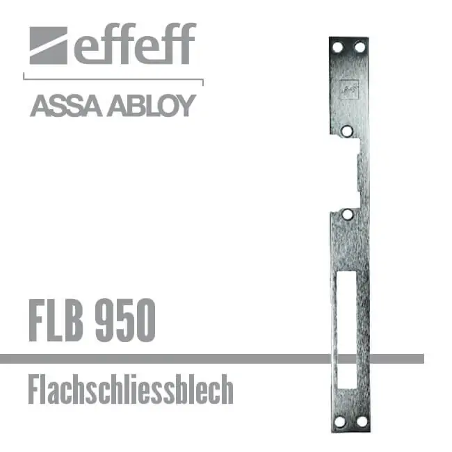 Flachschliessblech FLB 950 für Elektro-Türöffner effeff ASSA ABLOY