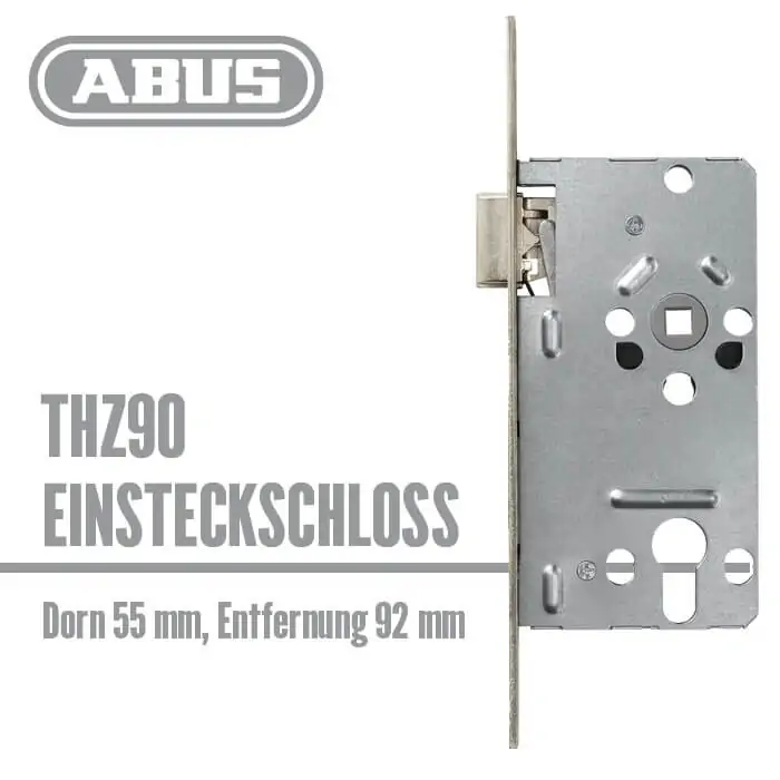 Einsteckschloss THZ90 stumpf