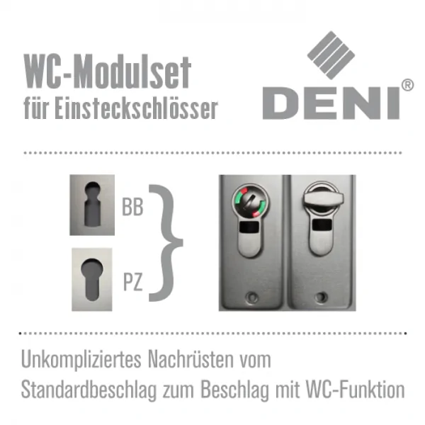 WC Modulset für Einsteckschlösser – Bild 3