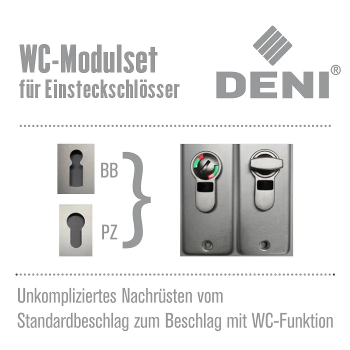 WC Modulset für Einsteckschlösser – Bild 3