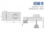 BASI KS500-70 Kastenzusatzschloss