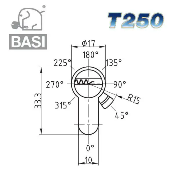 BASI S30 Halbzylinder – Bild 2