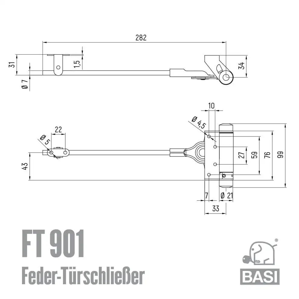 Feder-Türschließer FT901 – Bild 2