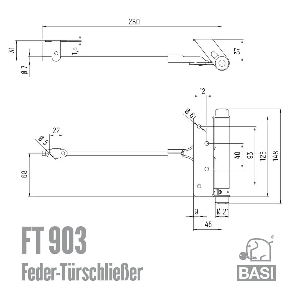 Feder-Türschließer FT 903 – Bild 2