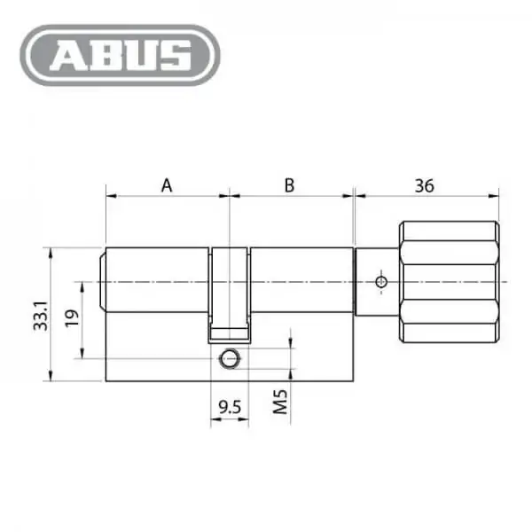 ABUS Zolit.1000 Knaufzylinder – Bild 2