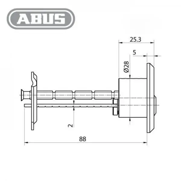 ABUS Bravus.2000 Außenzylinder – Bild 2