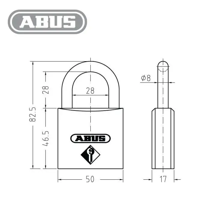 ABUS Zolit.1000 Vorhängeschloss – Bild 2