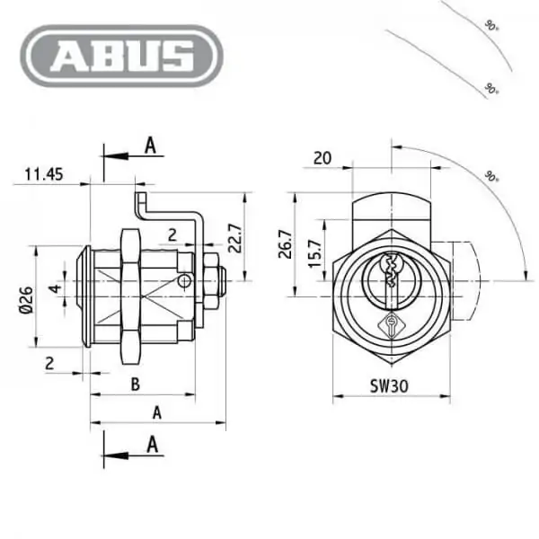 ABUS Bravus.2000 Hebelzylinder – Bild 2