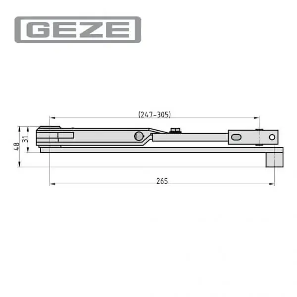 GEZE Standardgestänge – Bild 2