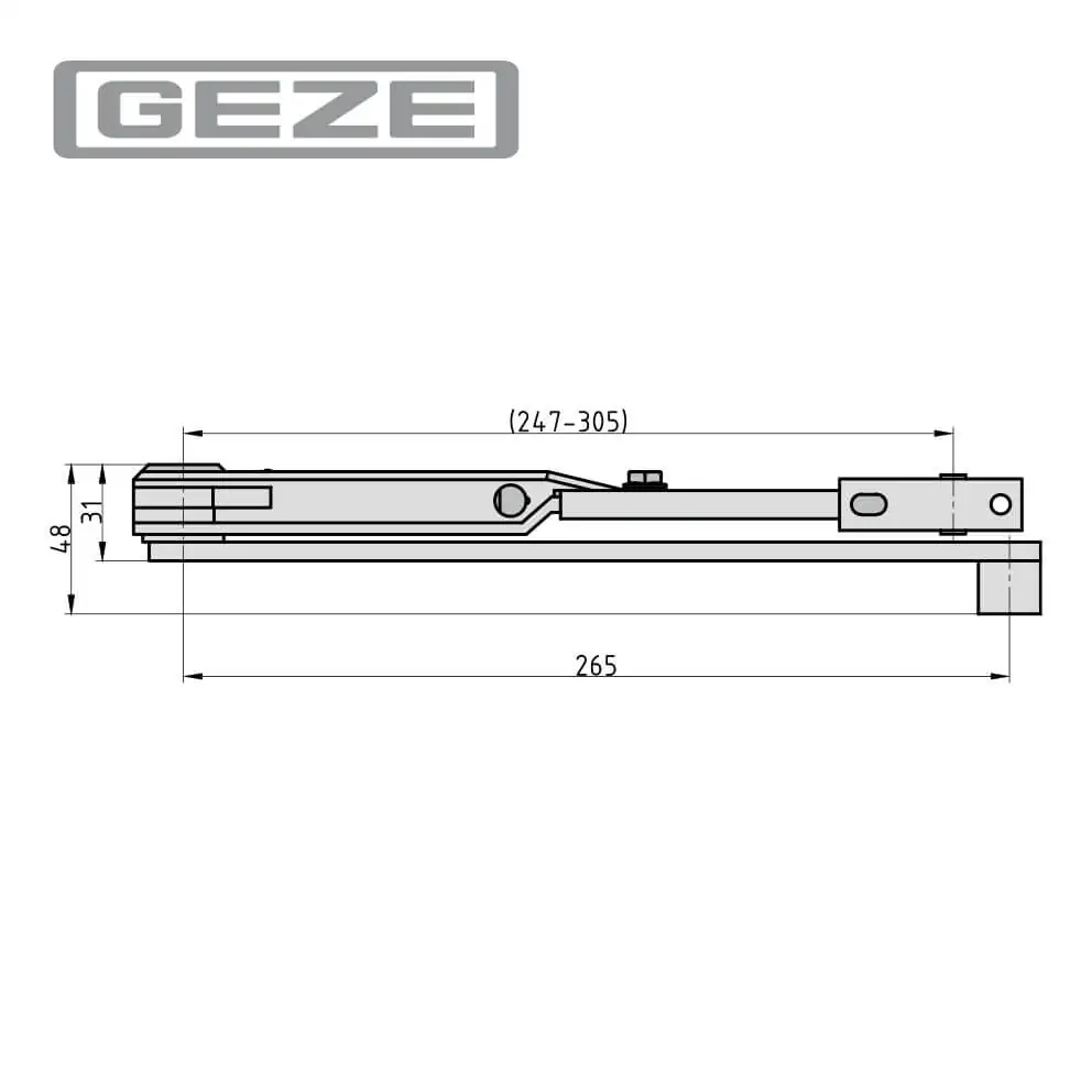 GEZE Standardgestänge – Bild 2