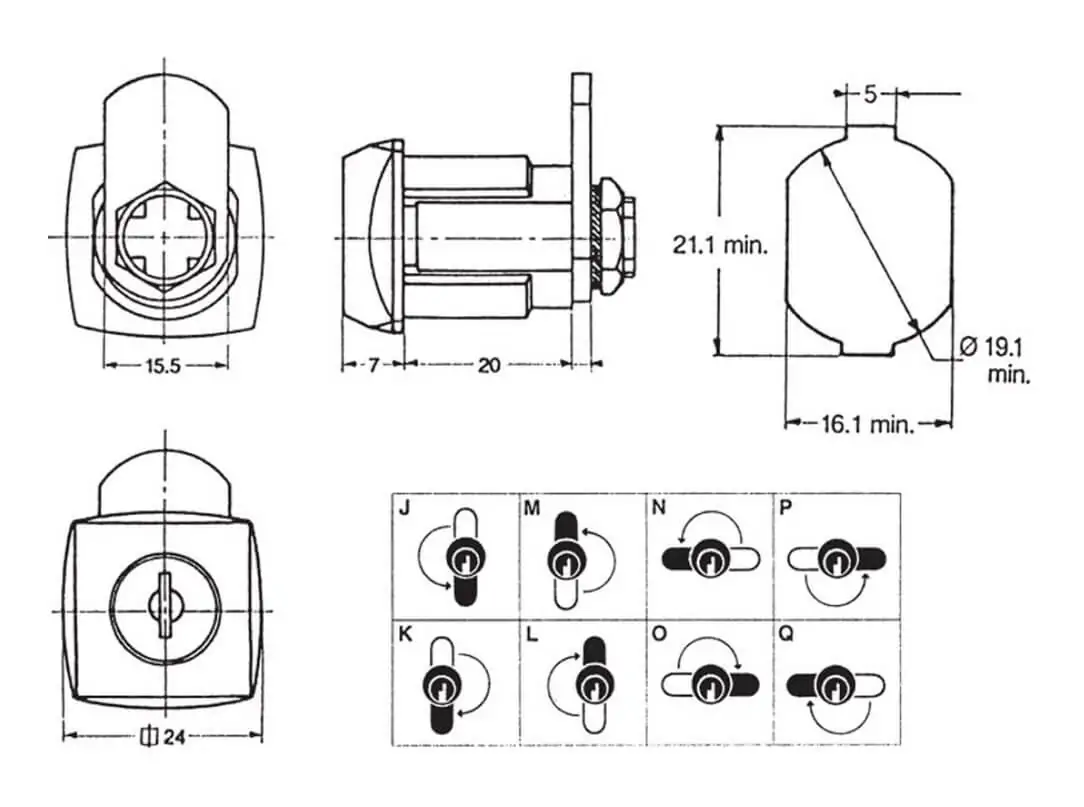 HS16 Hebelzylinder 19,1 mm – Bild 2