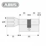 Knaufzylinder ABUS KD6X – Bild 2