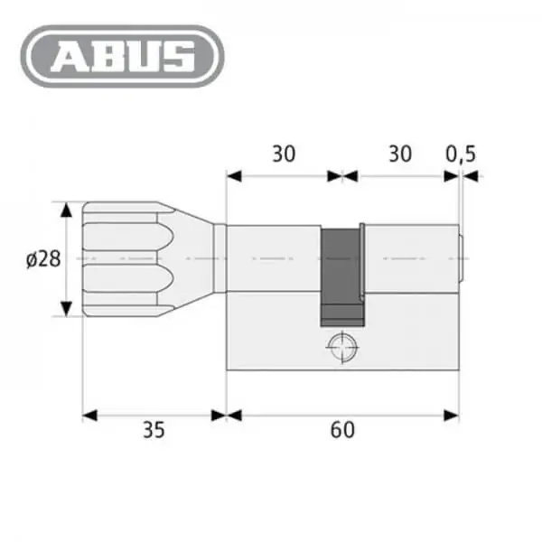 Knaufzylinder ABUS KD6X – Bild 2