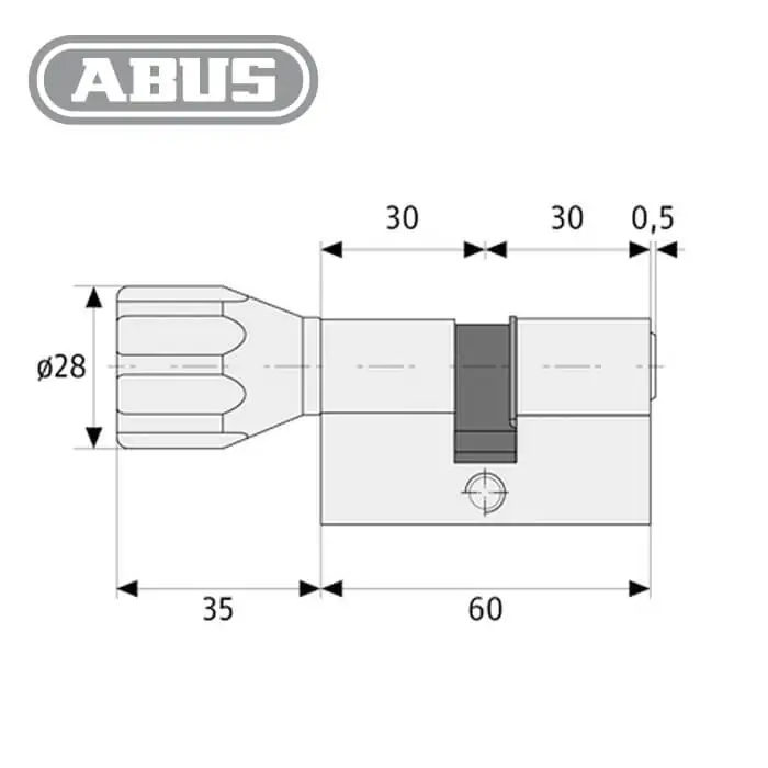 Knaufzylinder ABUS KD6X – Bild 2