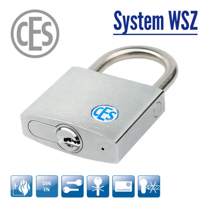 CES WSZ Vorhängeschloss 215N Der Sicherheitszylinder 8710 WSZ von CES gibt Ihnen das sichere Gefühl für Ihre Wohnung oder Eigenheim.