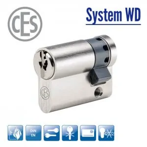 Ces WD Halbzylinder Vertikales Wendeschlüssel-System
