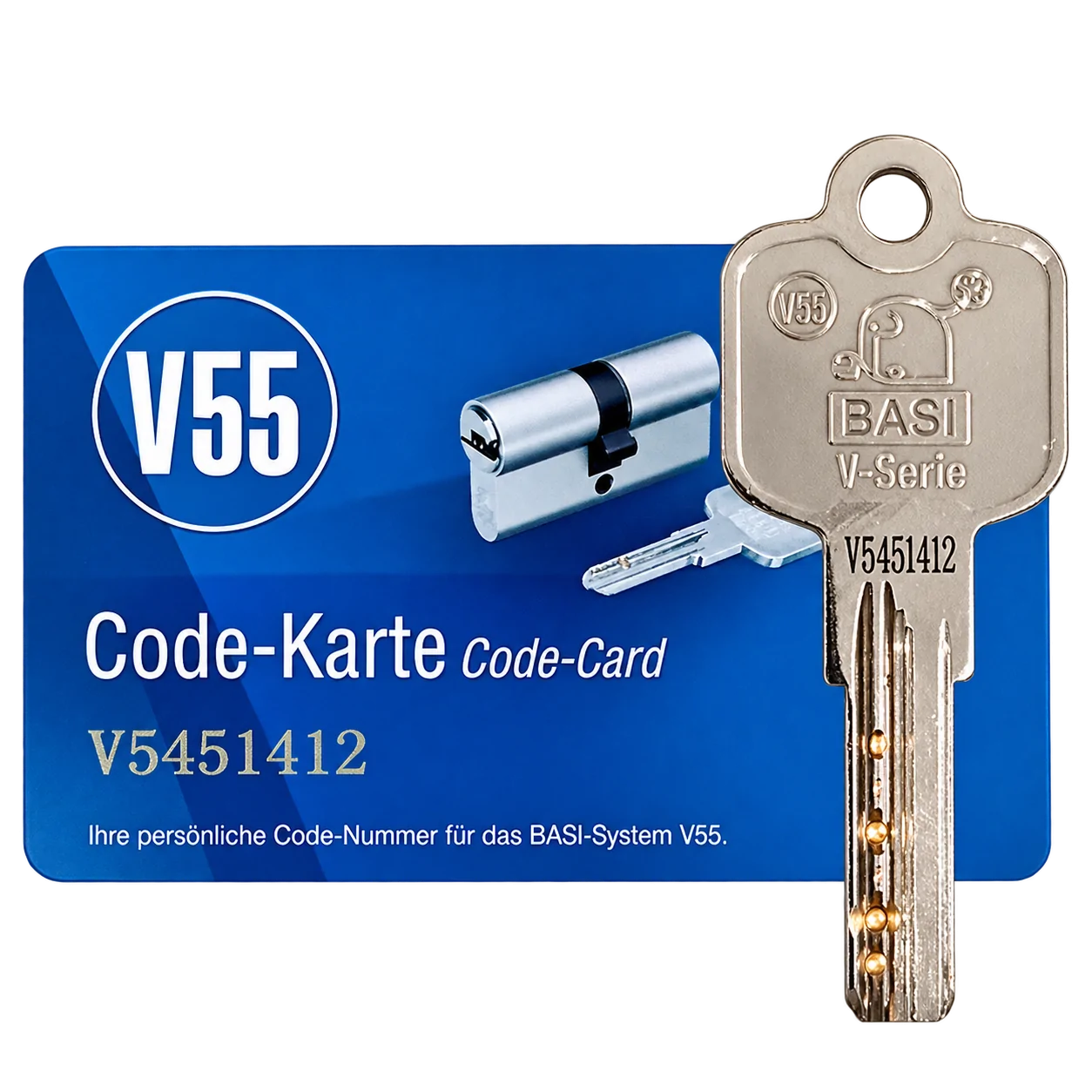BASI V55 Ersatzschlüssel nach 6-stelligem Schlüsselcode