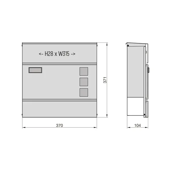 BK 380M Briefkasten mit Softclose Dämpfer – Bild 5
