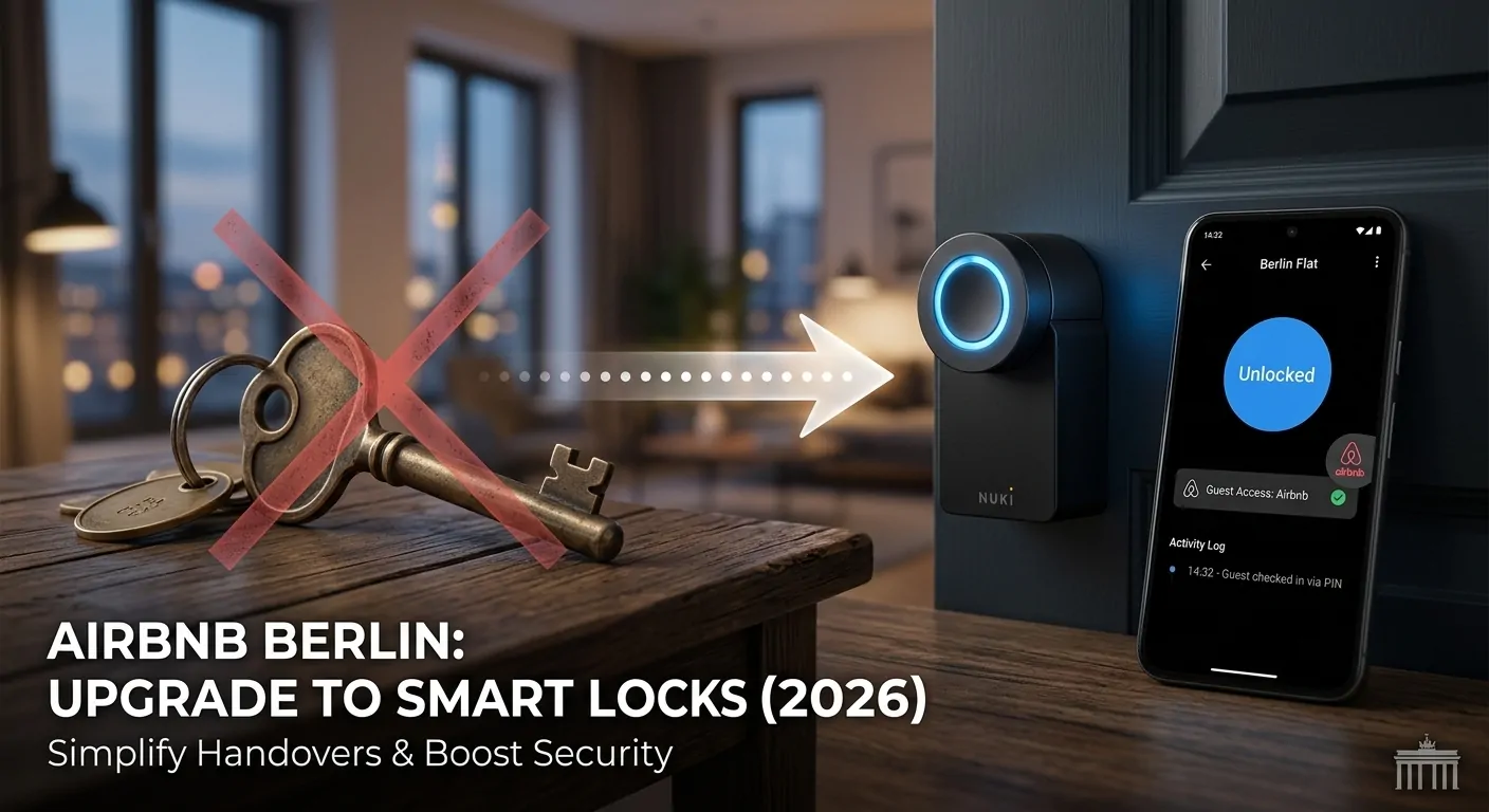 airbnb smart lock upgrade from mechanical keys in Berlin
